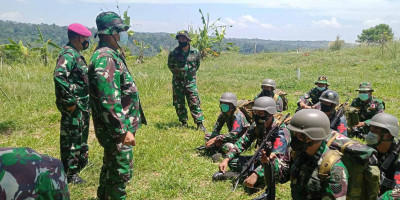Prajurit Kesehatan Rumkital Marinir Cilandak Laksanakan Latihan Fungsi Kesehatan