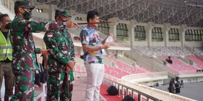Pangdam XVII/Cenderawasih Cek Kesiapan Pengamanan Stadion Utama Lukas Enembe