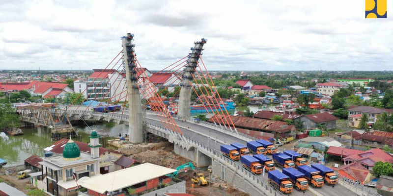 Kementerian PUPR Siap Laksanakan Arahan Presiden Jokowi untuk Uji Coba Operasional Jembatan Sei Alalak