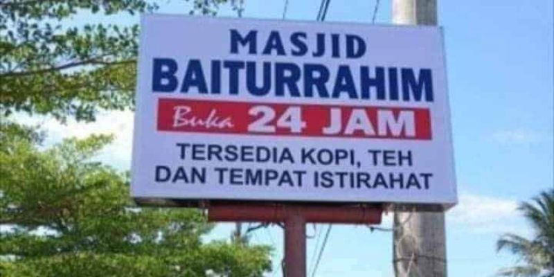 Masjid Baiturrahim Buka 24 Jam, Walikota Helmi: Insya Allah Kota Bengkulu Makmur