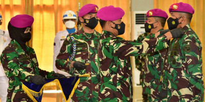 Dankormar Pimpin Sertijab Danpasmar 2 Di Markas Korps Marinir