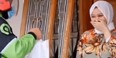 Nyamar Jadi Ojol, Suami yang Lama Tak Pulang Antar Makanan untuk Istri, Endingnya Bikin Haru