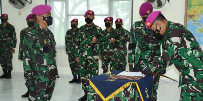 Komandan Pasmar 3 Pimpin Serah Terima Jabatan Asrena Dan Penyerahan Jabatan Asintel