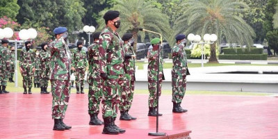 Panglima TNI Terima Laporan Korps Kenaikan Pangkat 60 Perwira Tinggi, Ini Daftarnya