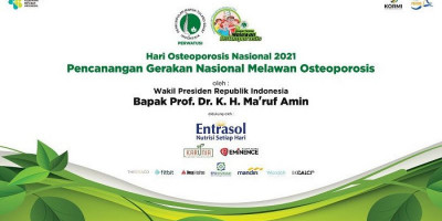 Wapres Ma'ruf Amin Akan Resmikan Pencanangan Gerakan Melawan Osteoporosis Nasional 2021