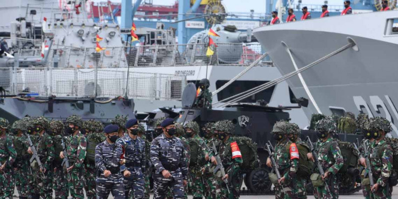 Marinir Siap Dalam Latihan Puncak TNI AL Armada Jaya 2021