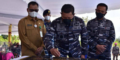 Disaksikan Anggota Komisi 1 DPR RI, Kasal Resmikan Puslatpur 9 Dabo Singkep