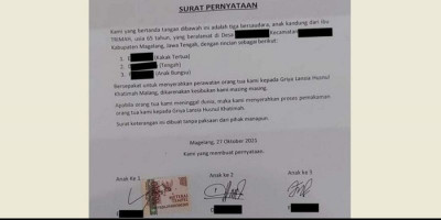 Tega Banget! 3 Anak Serahkan Orangtua ke Panti Jompo karena Sibuk, Jika Meninggal Minta Diurus
