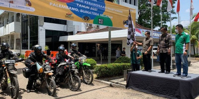 Tiba di Palembang, Tim Jelajah Kebangsaan Wartawan Bersiap Menuju Bangka Belitung 
