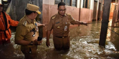 Anies Baswedan Ungkap 2 Target Tangani Banjir Jakarta