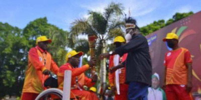 Hari Ini Obor Peparnas XVI Diterima Walikota Jayapura