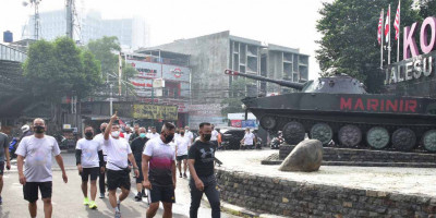 Di Sarang Petarung, Dankormar Laksanakan Olahraga Pagi