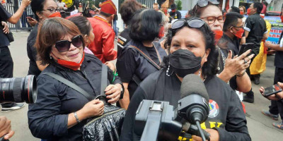 Aksi Damai Nusa Utara Bersatu Tolak Keberadaan PT Tambang Mas Sangihe 