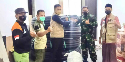 Perwira Karier TNI AU 2007 Berikan Bantuan Bagi Korban Banjir Bandang Kota Malang 