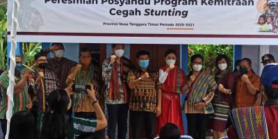 PTTEP, Pemprov NTT dan Pemkab Kupang Resmikan Bangunan Posyandu Baru 