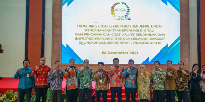 Canangkan Transformasi Digital Sekretariat Jenderal DPD RI Luncurkan Logo Baru