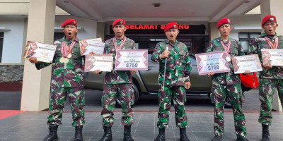Prajurit Batalyon 812-81 Kopassus Juarai Lomba Menembak