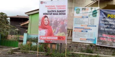 Ini Penjelasan PDI Perjuangan soal Baliho Puan di Sekitar Lokasi Pengungsi Erupsi Semeru