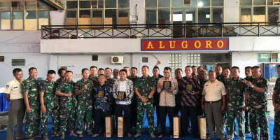 Prajurit Dan PNS Denhar Lanmar Jakarta Laksanakan Doa Bersama
