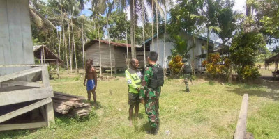 Satgas Pamtas Yonif 126/KC Pererat Hubungan Persaudaraan Dengan Warga Binaan