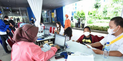Kementerian PUPR Lanjutkan Program Vaksinasi Booster dan Dosis Pertama Anak Usia 6 – 11 Tahun