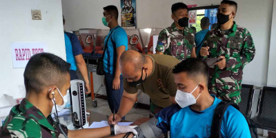 Prajurit Dan PNS Lanmar Jakarta Laksanakan Vaksinasi Tahap ke 3 (Booster)