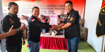 LPK-RI Jatim Lantik Bang Naga Sebagai Plt Ketua DPC LPK-RI Kota Blitar