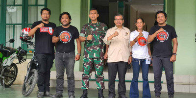 Danrem Kendari Kagumi Keberanian Tim JKW-PWI Keliling Indonesia