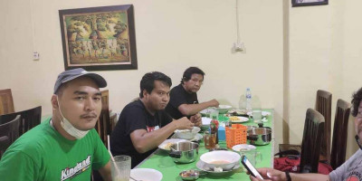 Tiba di Makassar, Tim JKW-PWI Diterima PWI Sulsel