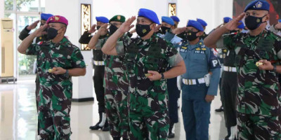 Danlanud Silas Papare Ikuti Upacara Gelar Operasi Gaktib dan Yustisi TA. 2022