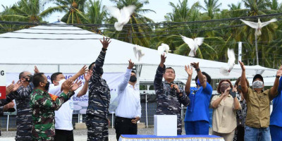 Dankormar Hadiri Launching Indonesian Naval Aquagriculture Program Di Bali