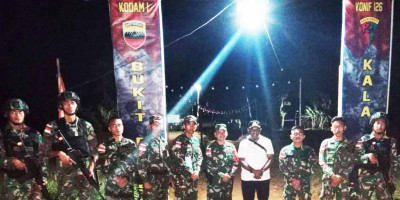 Kunjungan Bupati Keerom Ke Pos Satgas Pamtas Yonif 126/KC