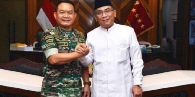 Ketum PBNU dan KSAD Bahas Rencana Pelatihan GP Ansor