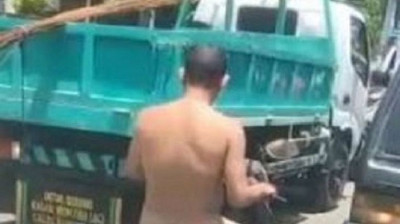Viral, Pria yang Berkendara Telanjang di Bali Ternyata Seorang Oknum Polisi