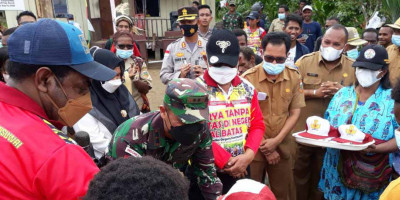 Karya Tanpa Batas di Negeri Tapal Batas RI-PNG, Satgas Pamtas Yonif 126/KC Ikut Serta Dalam HUT Kab. Keerom Ke-19