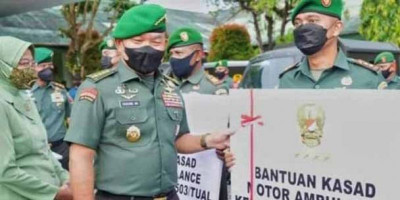KSAD Serahkan Motor Ambulans ke Lima Kodim di Kodam XVI/ Pattimura