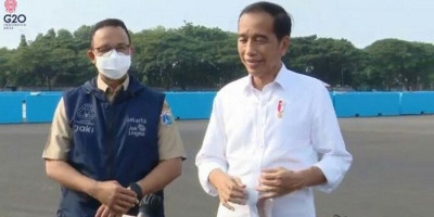 Tinjau Sirkuit Formula E Bareng Anies, Begini Kata Jokowi