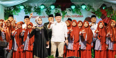 Hadiri Santunan di Ponpes Al-Musri, LaNyalla Didaulat Jadi Bapak Yatim Indonesia