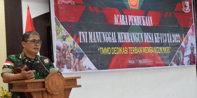 Danrem 174 Merauke Resmi Buka TMMD di Kampung Vier Kabupaten Mappi Papua