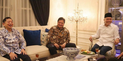 Pertemuan Tiga Ketum Kode Keras Koalisi Pemilu 2024 dari Golkar, PAN dan PPP 