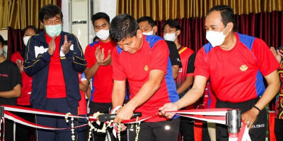 Danpussenarhanud Kodiklatad Resmikan Lapangan Bulutangkis R. Harsoyo dan PB Vyati