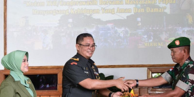 Danrem 174 Merauke Pimpin Syukuran Dalam Rangka HUT Ke-59 Kodam Cenderawasih  