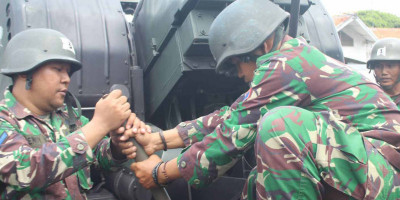 Yonmarhanlan III Laksanakan Latihan TW II Pertahanan Udara Pangkalan