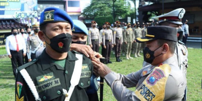 Kapolres Blitar Kota Pimpin Apel Gelar Pasukan Operasi Patuh Semeru 2022 