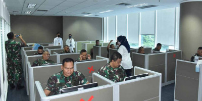 103 Perwira Korps Marinir Ikuti Ujian Pengadaan Barang dan Jasa Pemerintah