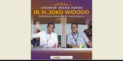 Ucapan Selamat Ultah dari Anies Baswedan ke Jokowi, Gunakan Foto Saat Formula E 
