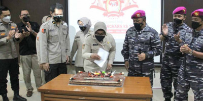 Komandan Rumkital Marinir Cilandak Geruduk RS Bhayangkara Lemdiklat Polri