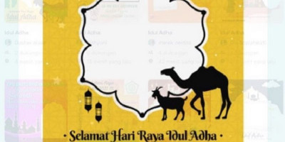 Ucapkan Selamat Idul Adha dengan 20 Link Twibbon Berikut Ini 