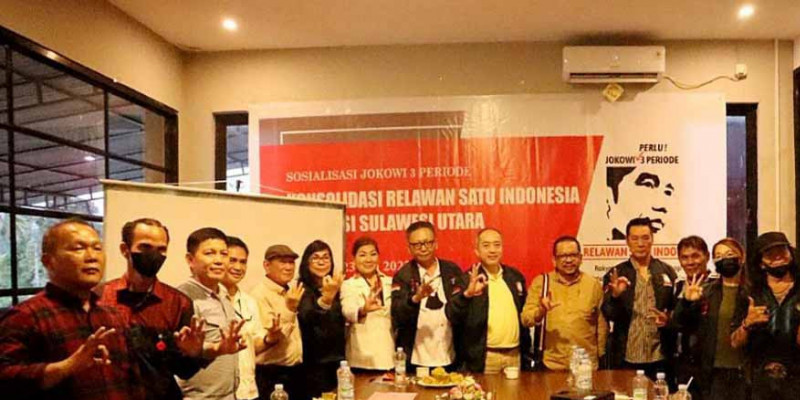 Relawan Satu Indonesia Bertekad Jadikan Manado Episentrum Gerakan Jokowi 3 Periode di Indonesia Timur