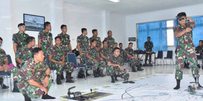 Jelang Latihan Dukungan Pasukan Khusus, Prajurit Taifib Laksanakan Tactical Floor Game